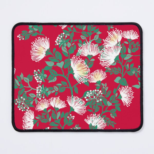 Item preview, Hawaii 'Ohi'a Lehua Puakea on Red designed and sold by Linda Maliuana.