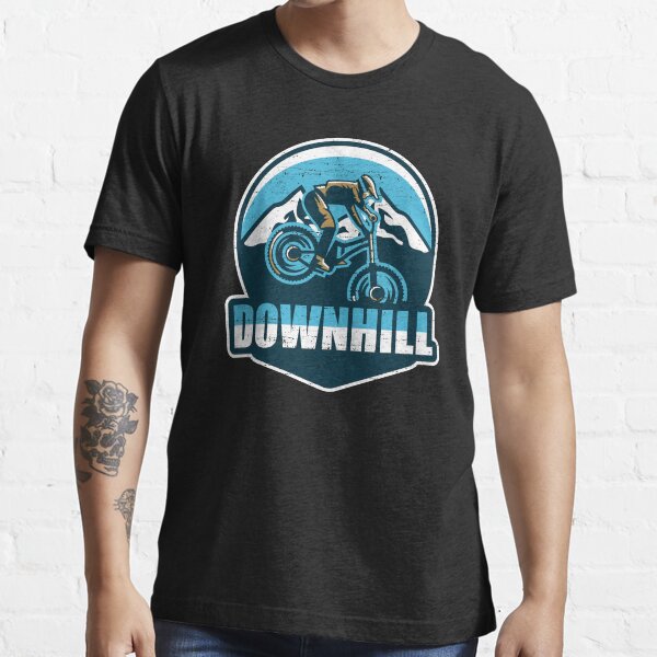 "Downhill MTB badge" Tshirt by Space Redbubble mtb tshirts