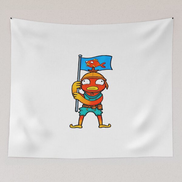 Item preview, Fish Guy With A Fish Flag Cartoon designed and sold by SavannalCronam.