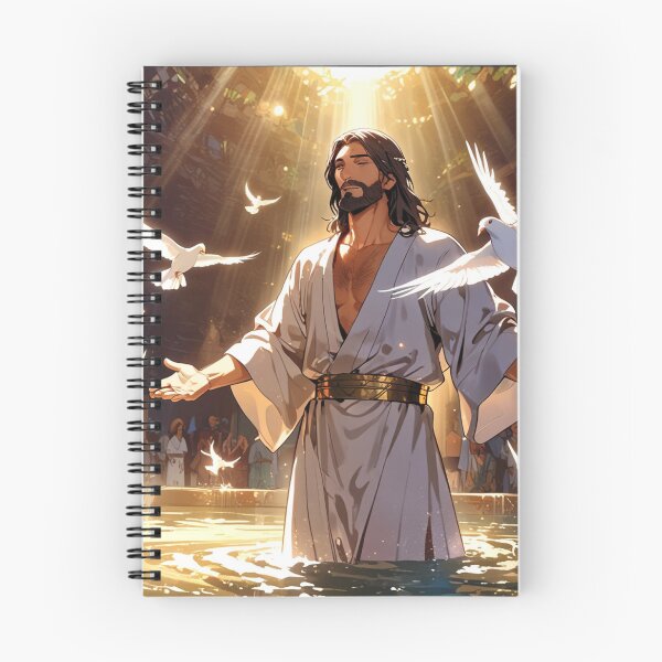 Item preview, Jesus Baptized Baptism Team dove Holy Spirit Jordan River Matthew 3:13 designed and sold by tshirtart2024.
