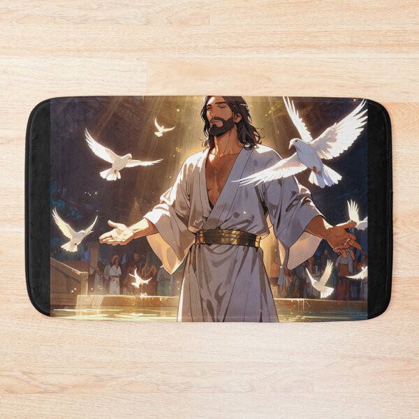 Item preview, Jesus Baptized Baptism Team dove Holy Spirit Jordan River Matthew 3:13 designed and sold by tshirtart2024.