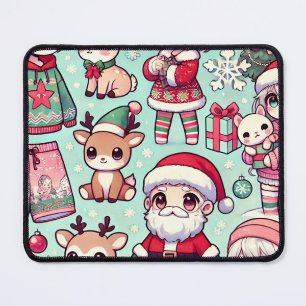 Item preview, Anime Christmas Pattern – Festive and Fun Holiday Design designed and sold by Lovingart222.