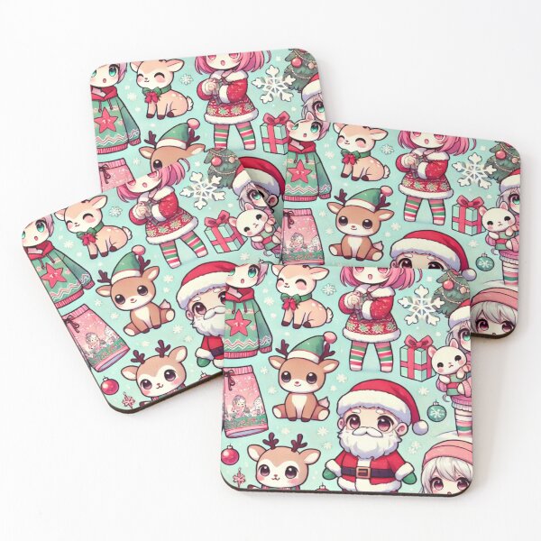 Item preview, Anime Christmas Pattern – Festive and Fun Holiday Design designed and sold by Lovingart222.