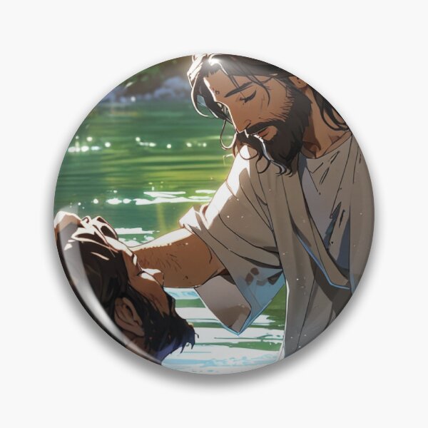 Item preview, Jesus, Baptized, Baptism, Team, dove, Holy Spirit, Jordan River, Matthew 3:13, designed and sold by tshirtart2024.