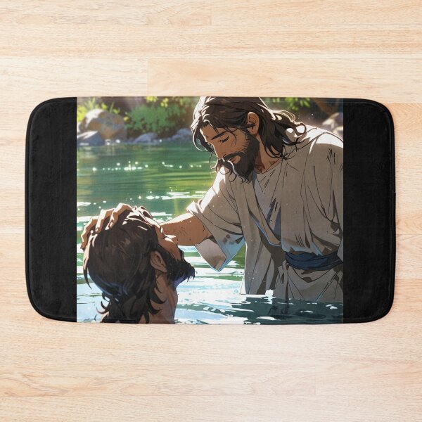 Item preview, Jesus, Baptized, Baptism, Team, dove, Holy Spirit, Jordan River, Matthew 3:13, designed and sold by tshirtart2024.