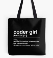 Coder girl Tote Bag