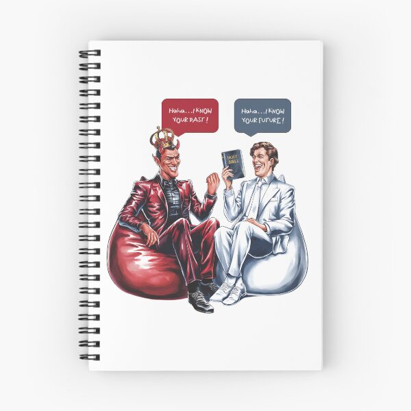 Item preview, Past and Future - Satan and Christian Debate - Funny Quote designed and sold by Narrow-Path.