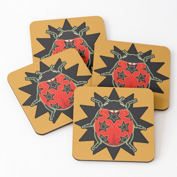 Item preview, Black Ladybug With Star Patterns designed and sold by monlumo.