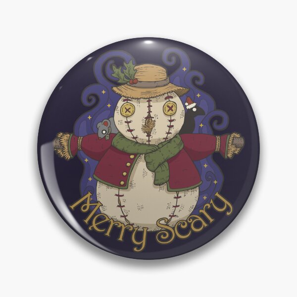 Item preview, Ominous Scarecrow Snowman Christmas Nightmare designed and sold by Murmur Ink Crow.