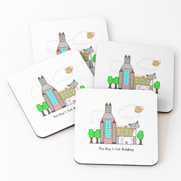 Item preview, The Dog & Cat Building designed and sold by Square Root of Squid.