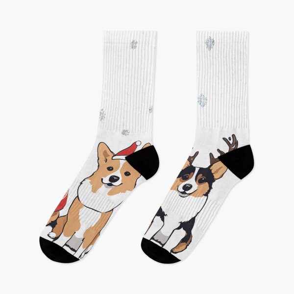 Item preview, Festive Pembroke Welsh Corgi – Christmas Pattern designed and sold by GoodyPaws.