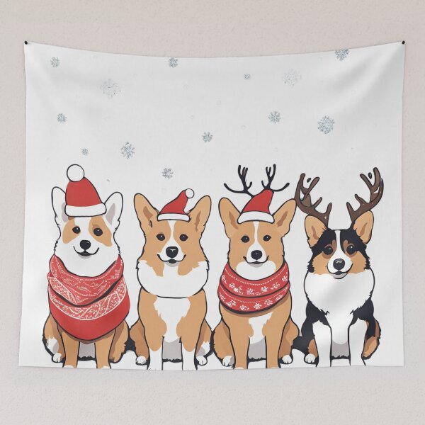 Item preview, Festive Pembroke Welsh Corgi – Christmas Pattern designed and sold by GoodyPaws.