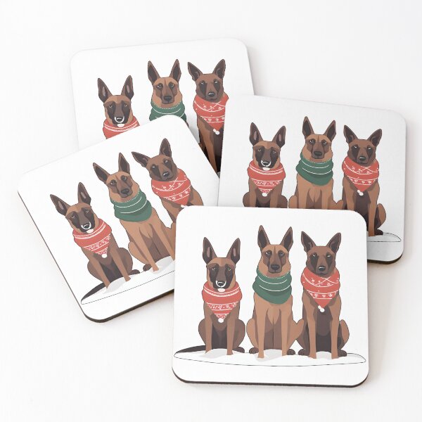 Item preview, Festive Belgian Malinois – Christmas Pattern designed and sold by GoodyPaws.