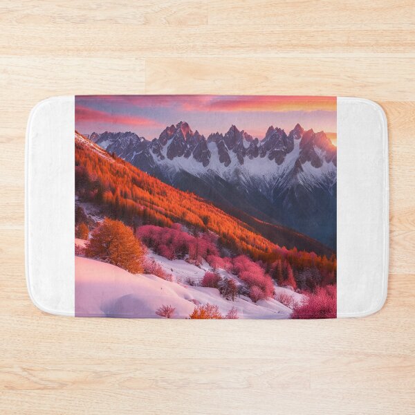 Item preview, Beautiful Snow Capped Mountains Winter Horizon Sunset designed and sold by tshirtart2024.
