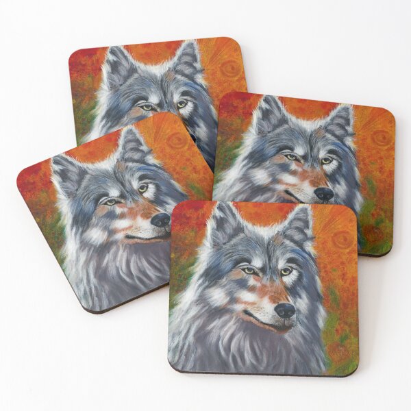 Item preview, Spirit Wolf emerging from the earth designed and sold by heidi_kaufmann_art.