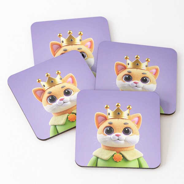 Item preview, there is a cat wearing a crown on its head designed and sold by supakor.