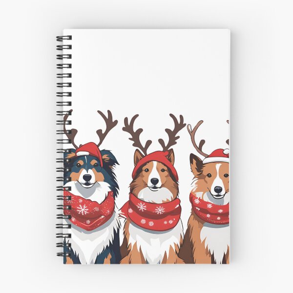 Item preview, Festive Shetland Sheepdog – Christmas Pattern designed and sold by GoodyPaws.