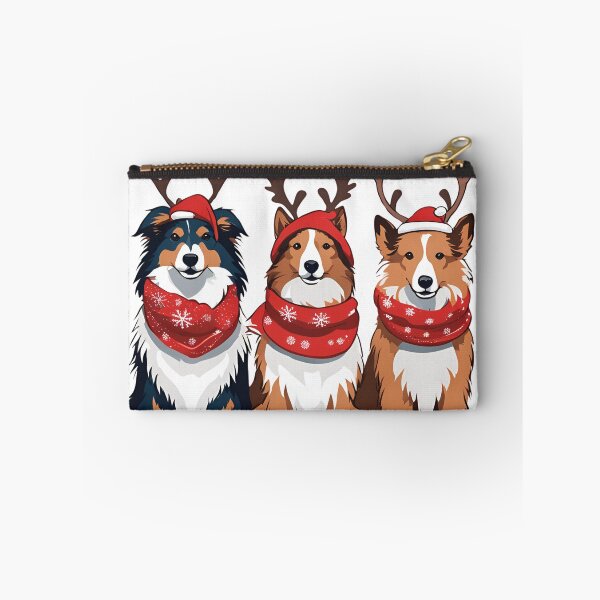Item preview, Festive Shetland Sheepdog – Christmas Pattern designed and sold by GoodyPaws.