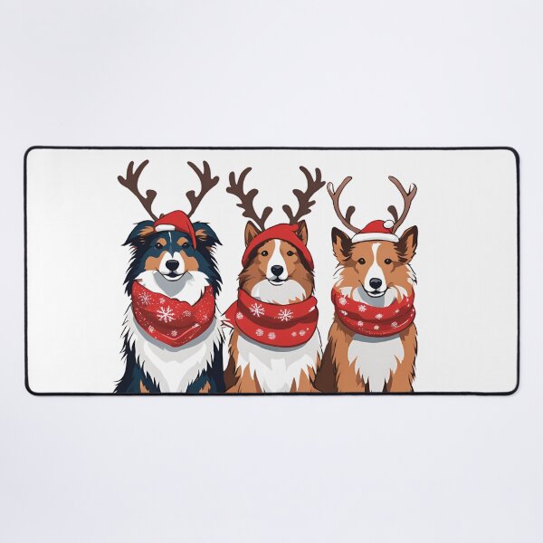 Item preview, Festive Shetland Sheepdog – Christmas Pattern designed and sold by GoodyPaws.