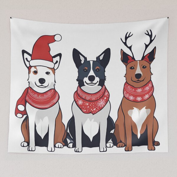 Item preview, Festive Australian Cattle Dog – Christmas Pattern designed and sold by GoodyPaws.