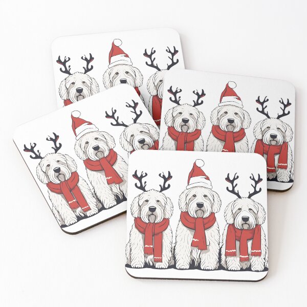 Item preview, Festive Komondor – Christmas Pattern designed and sold by GoodyPaws.
