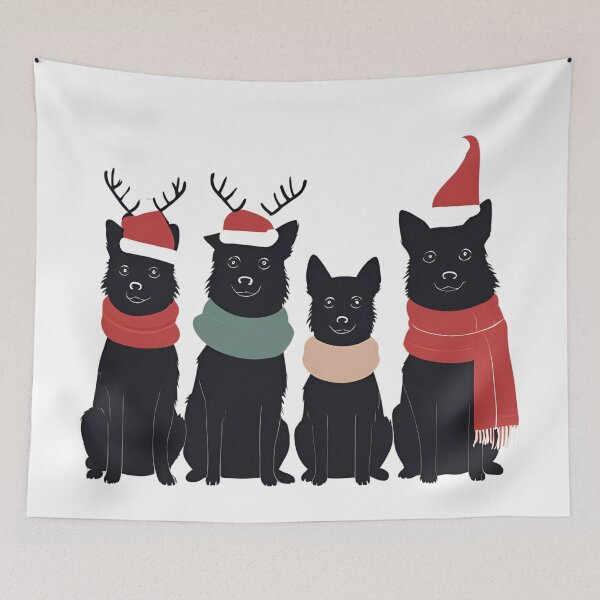 Item preview, Festive Schipperke – Christmas Pattern designed and sold by GoodyPaws.