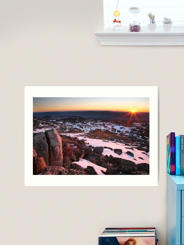Thumbnail 2 of 3, Art Print, Mt Kosciuszko Summit View, Australia designed and sold by Chockstone.