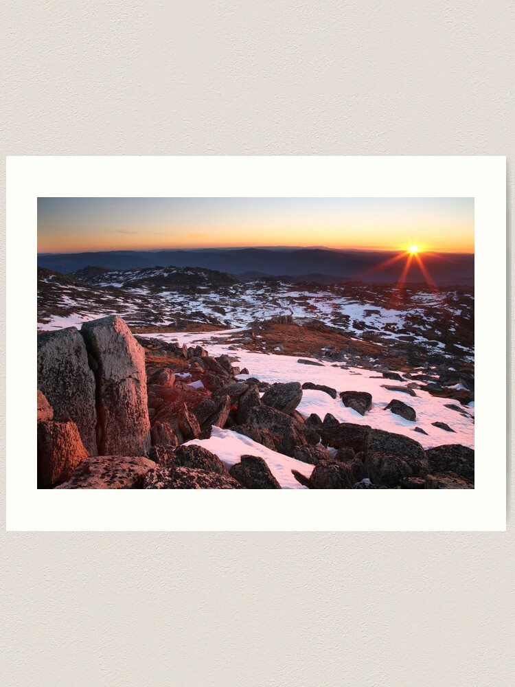 Thumbnail 1 of 3, Art Print, Mt Kosciuszko Summit View, Australia designed and sold by Chockstone.