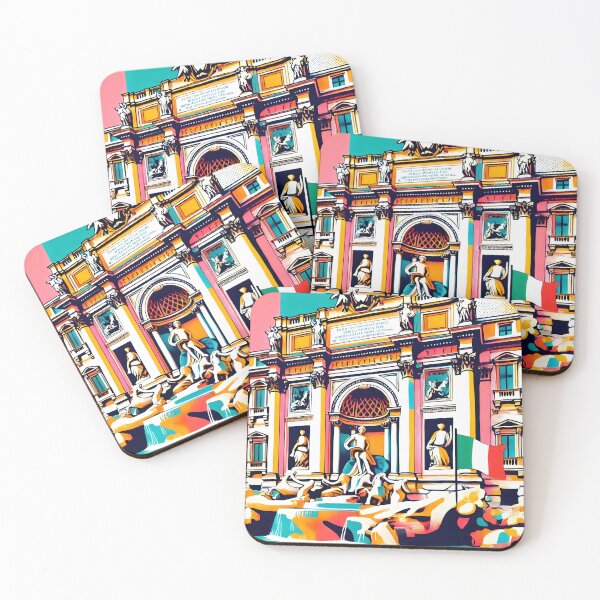 Item preview, The Fontana di Trevi in Pop Art Style designed and sold by unrealartwork.