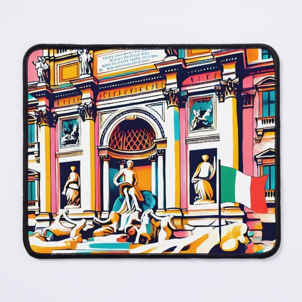 Item preview, The Fontana di Trevi in Pop Art Style designed and sold by unrealartwork.
