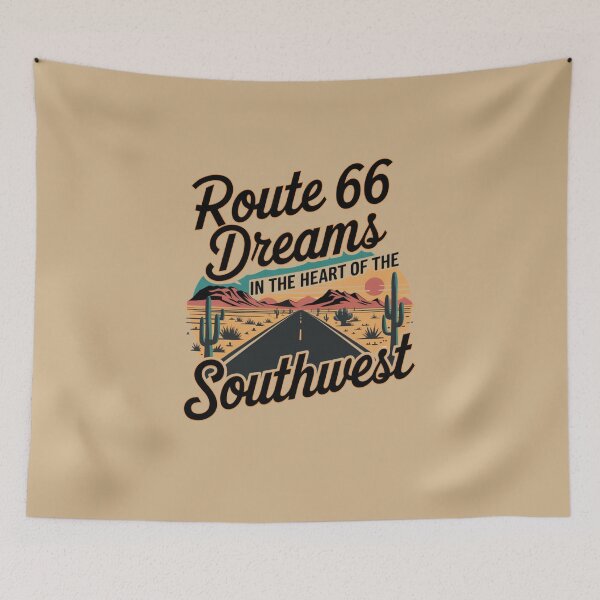 Item preview, Route 66 Dreams in the Heart of the Southwest - Road Design designed and sold by Peter Stawicki.