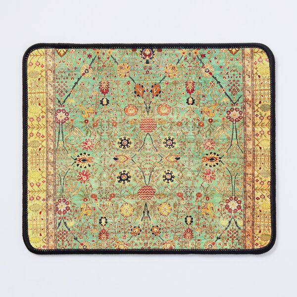 Item preview, Antique Indian Agra Rug Print designed and sold by Vicky Brago-Mitchell®.