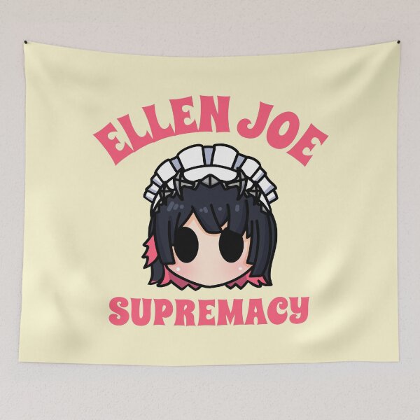 Item preview, Zenless zone zero zzz ellen joe supremacy typography chibi head Morcaworks designed and sold by Morcawork.