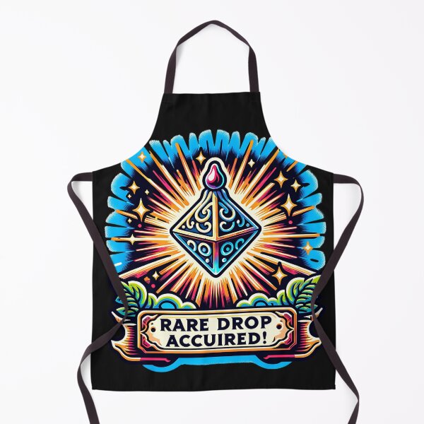 Item preview, "Rare Drop Acquired" - Iconic RPG-Inspired Gamer Design designed and sold by NSB-Design.