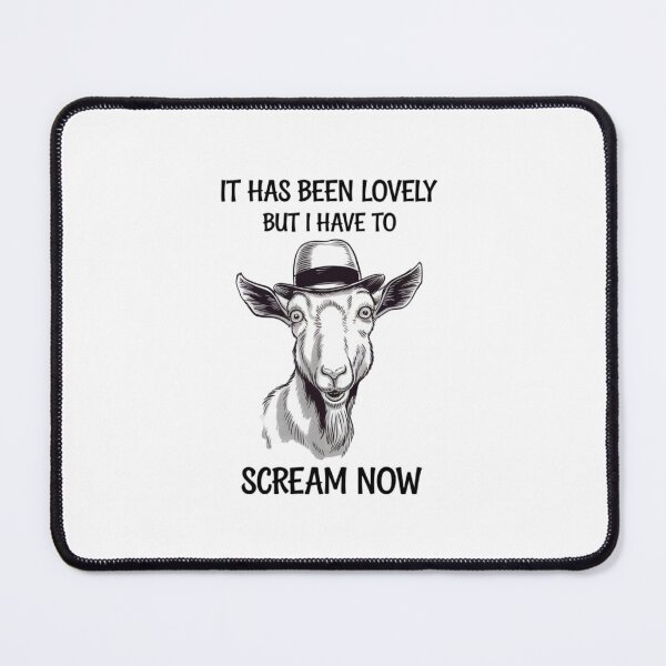 Item preview, Just a Goat, a Hat, and a Whole Lot of Screaming, funnyfits70, Humor, Funny, retro, vintages, funny quotes, animal humor, designed and sold by FunnyFits70.