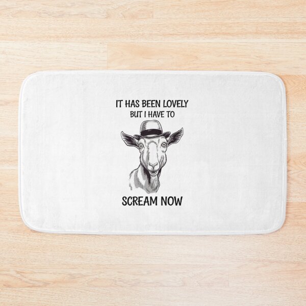 Item preview, Just a Goat, a Hat, and a Whole Lot of Screaming, funnyfits70, Humor, Funny, retro, vintages, funny quotes, animal humor, designed and sold by FunnyFits70.
