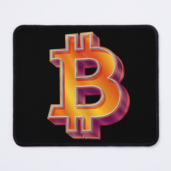 Item preview, 3D Bitcoin Symbol - Glossy Gold & Orange Crypto Art  designed and sold by UrbanPopDesigns.