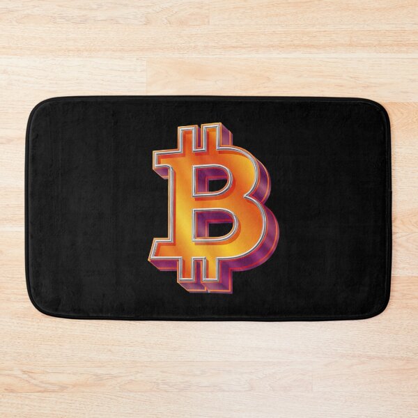 Item preview, 3D Bitcoin Symbol - Glossy Gold & Orange Crypto Art  designed and sold by UrbanPopDesigns.