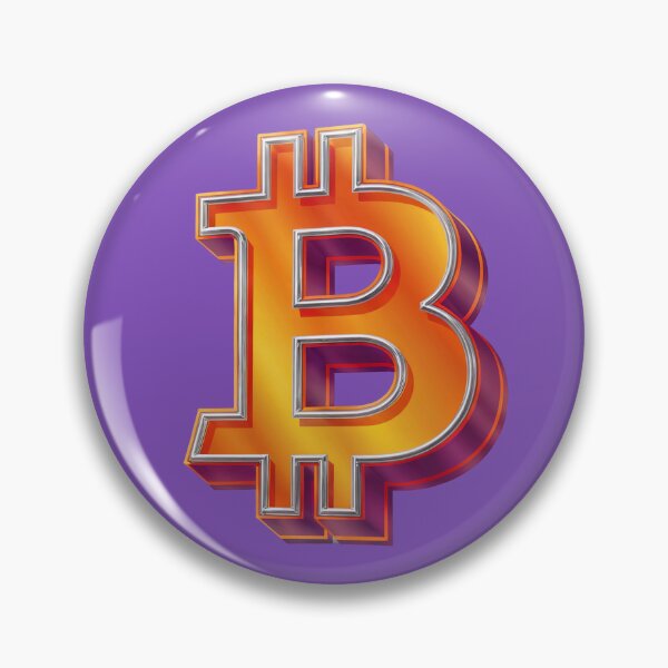 Item preview, 3D Bitcoin Symbol - Glossy Gold & Orange Crypto Art  designed and sold by UrbanPopDesigns.