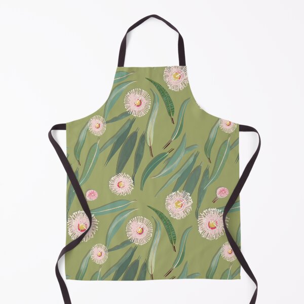 Item preview, Soft Pink Corymbia Gum Blossoms on Linden Green designed and sold by Daniela Glassop.