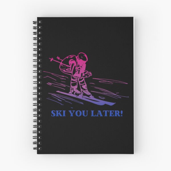 Item preview, Ski You Later, Bisexual pride flag graphic, Skiing Winter Sports, Winter Wonderland, Skier on Snow Slopes Graphic,  designed and sold by PrideBeProud.