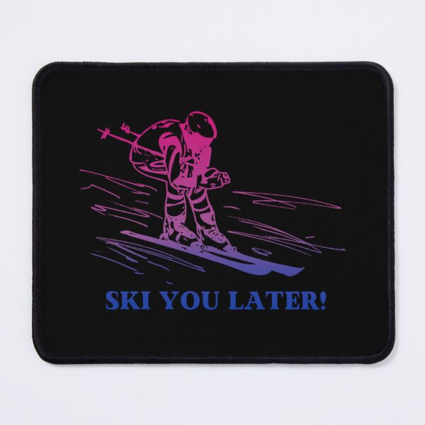 Item preview, Ski You Later, Bisexual pride flag graphic, Skiing Winter Sports, Winter Wonderland, Skier on Snow Slopes Graphic,  designed and sold by PrideBeProud.
