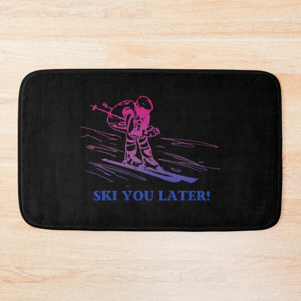 Item preview, Ski You Later, Bisexual pride flag graphic, Skiing Winter Sports, Winter Wonderland, Skier on Snow Slopes Graphic,  designed and sold by PrideBeProud.