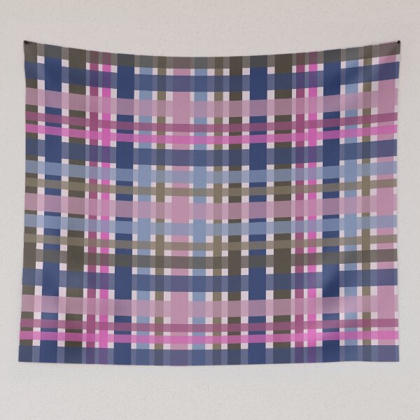 Item preview, Double Check pink blue designed and sold by FrancesPoff.