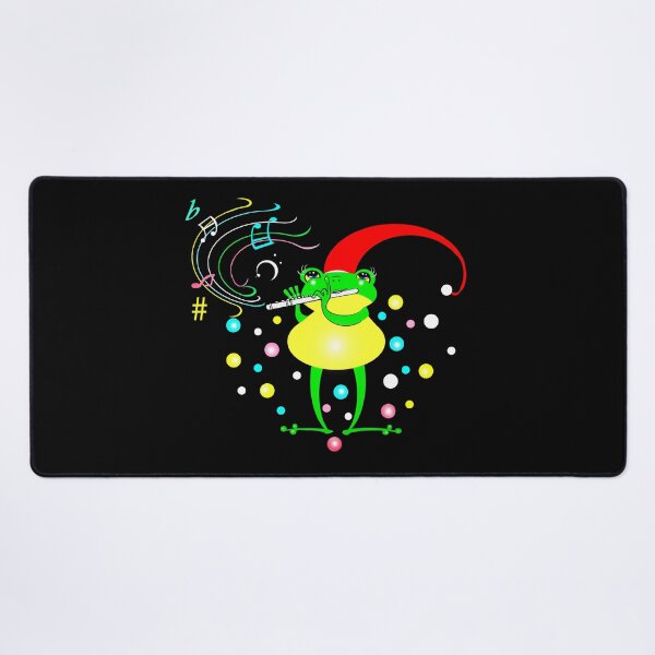 Item preview, Happy Christmas frog playing flute  designed and sold by Shirley cute art .