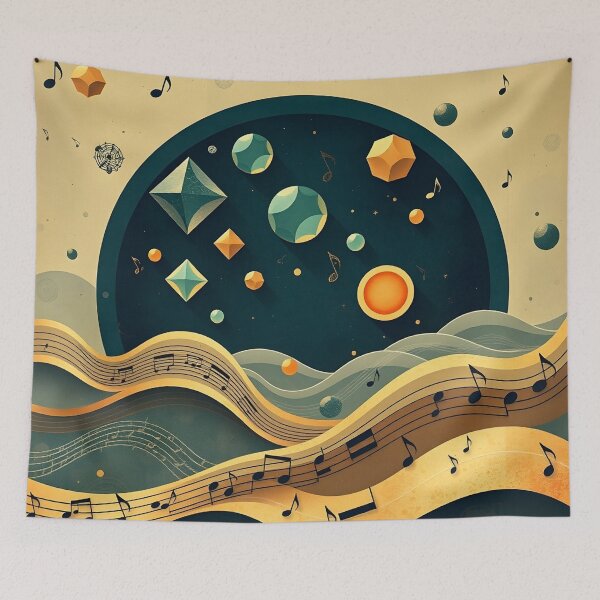 Item preview, Music pattern #184 designed and sold by Kaleidoscope Print.