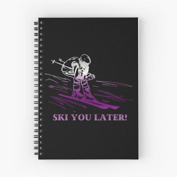 Item preview, Ski You Later, Demisexual pride flag graphic, Skiing Winter Sports, Winter Wonderland, Skier on Snow Slopes Graphic,  designed and sold by PrideBeProud.