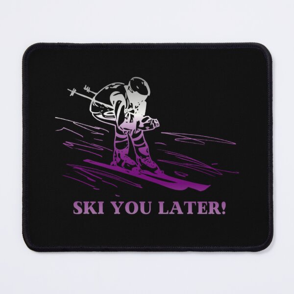 Item preview, Ski You Later, Demisexual pride flag graphic, Skiing Winter Sports, Winter Wonderland, Skier on Snow Slopes Graphic,  designed and sold by PrideBeProud.