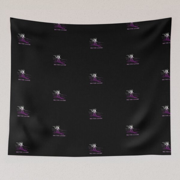 Item preview, Ski You Later, Demisexual pride flag graphic, Skiing Winter Sports, Winter Wonderland, Skier on Snow Slopes Graphic,  designed and sold by PrideBeProud.