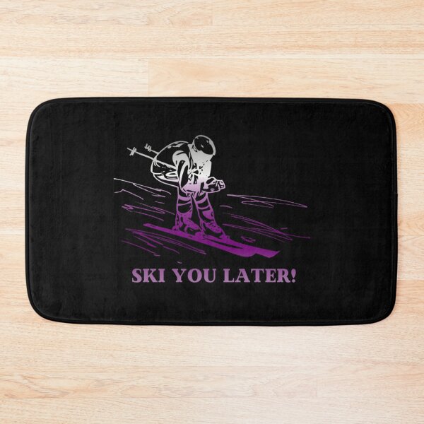 Item preview, Ski You Later, Demisexual pride flag graphic, Skiing Winter Sports, Winter Wonderland, Skier on Snow Slopes Graphic,  designed and sold by PrideBeProud.